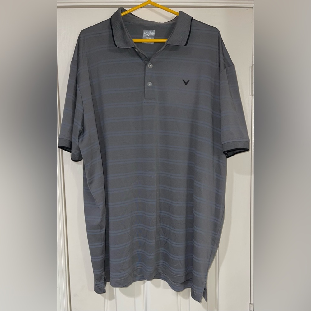 Callaway V Apparel Grey Golf Shirt - Size XXL